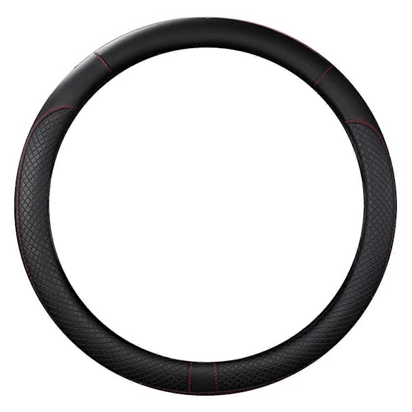 Bil PU Läder Universal Rattkåpa 38cm Biltillbehör