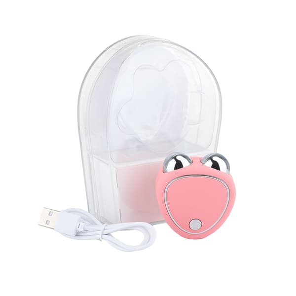 EMS Microcurrent Ansigtsmassager til hudforyngelse og fjernelse af ansigtsrynker Pink