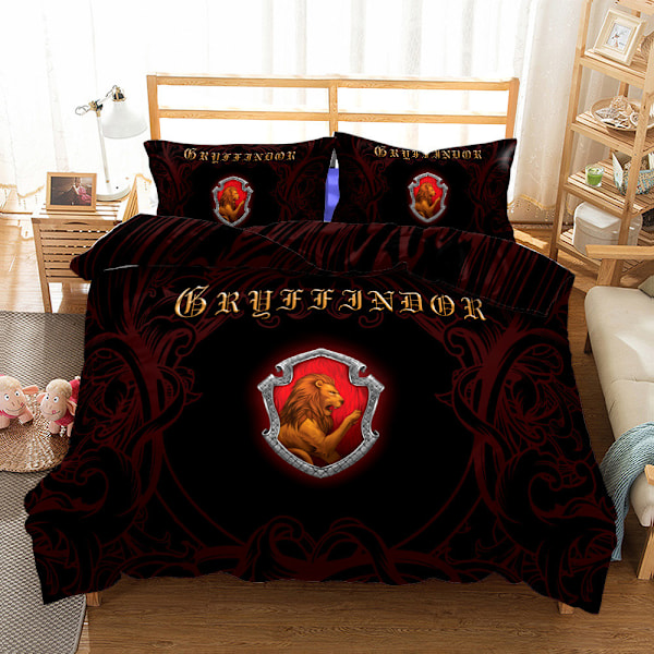 Harry Potter Magiskole Digitaltrykk Dynetrekksett - 814 Gryffindor Single135x200