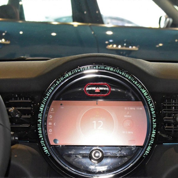 Röd Kolfiber Interiör Varningsljusskydd för MINI Cooper F55 F56 Countryman F60