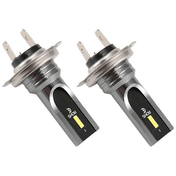 2 st Bil H7 LED-lampor Strålkastare Vit 6000K 80W CSP-chip 6SMD Motorcykel Dimljus 1860 16000LM