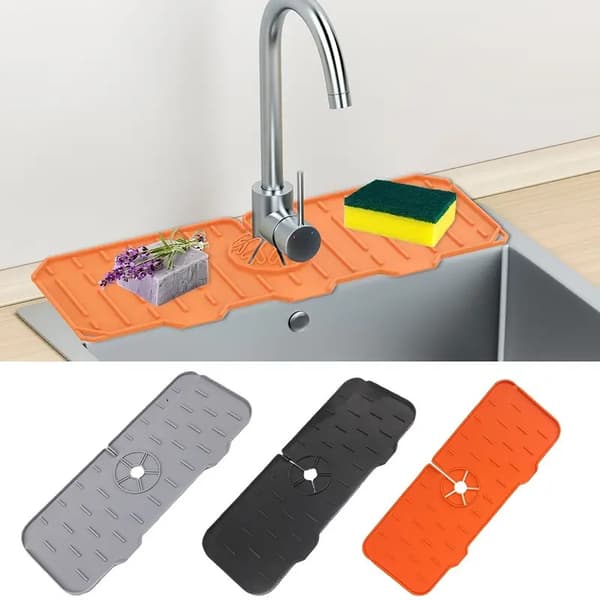 Mat silikone vask vandhane espondol foldbar silikone D-gray