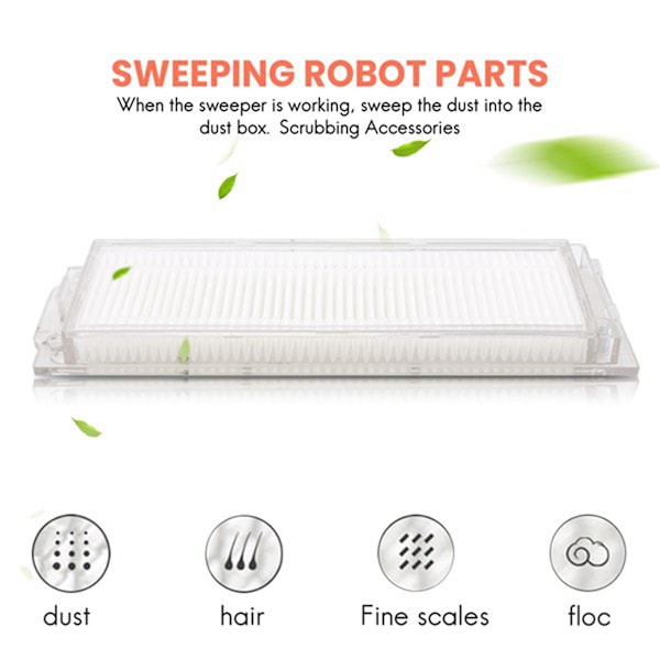 16 kpl:n lisävarustepaketti Xiaomi Mi Robot Vacuum-Mop Pro STYTJ02YM 2S 3C Viomi V2 V3 SE Conga 3490 3690 -robotti-imurille
