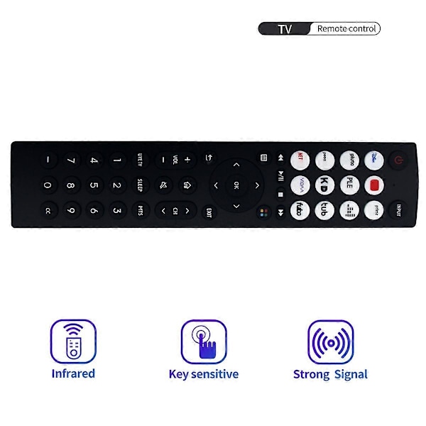 EN2D36H Fjärrkontroll för Hisense Smart TV 40A35HUV 43A6GV 32A45GV 50A6GV 65A6GV 43A45GV 55A6GV 32A Black