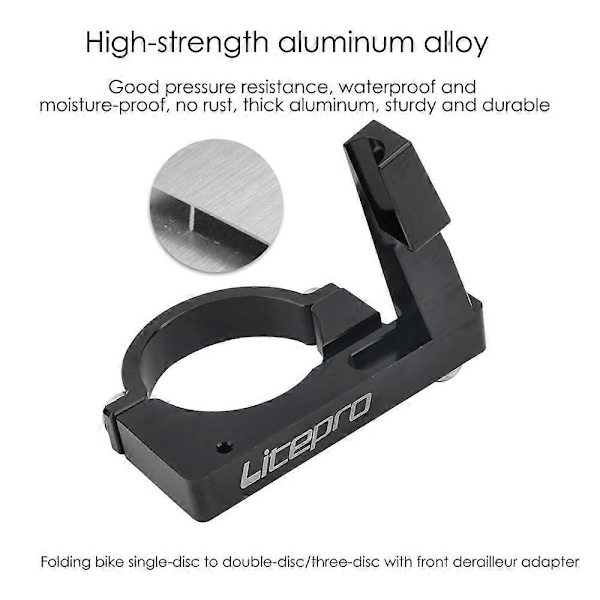 Sp8 Fällbar Cykel Framväxel Adapter Konvertering Monteringsbas 40mm Klämring BMX Cykel Par