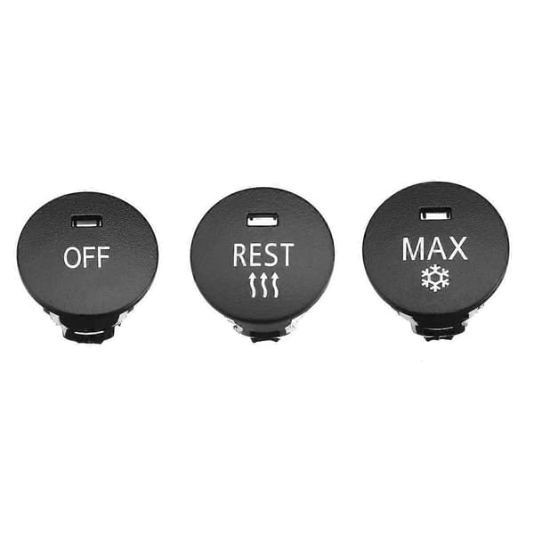 1 Set/6 st Central Air AC Panel Switch Button för BMW 5 6-serie E60 E61 E63 E64 61319250196 OFF MAX