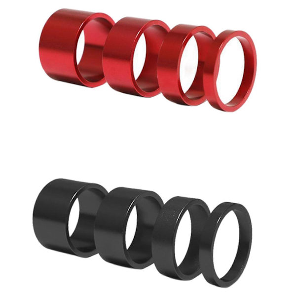 8 st 5/10/15/20 mm Distansbrickor för headsetstam av aluminiumlegering 28,6 mm Gaffelbricka för landsvägscykel, R