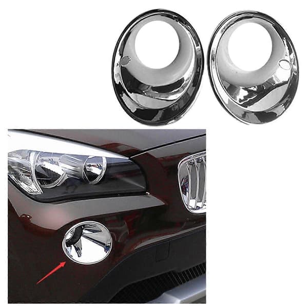 Bil Styling Front Tåkelys Ramme Lampe Ring Deksel Trim for BMW X1 E84 2009 2010 2011 2012