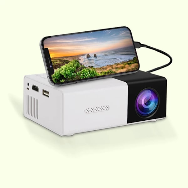YG300 Mini HD -kotiprojektori USB- ja SD-muistilla, kotiteatteri, parempi elokuva-, TV- ja pelikokemus ulkoiluun Yellow