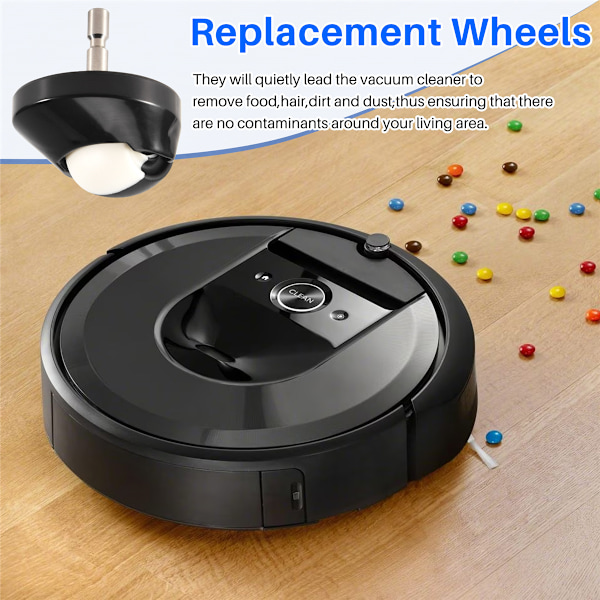 Pyörän etupyörän pyöräkokoonpano Irobot Roomba 500 600 700 800 -sarjan pölynimurin lisävaruste