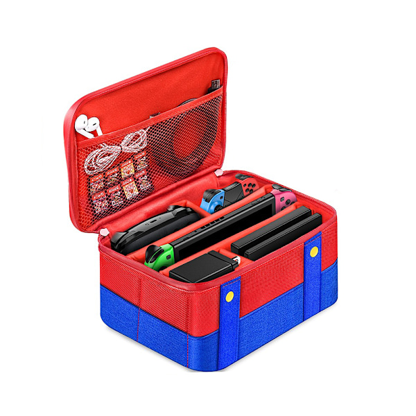 Stor Förvaringsväska för Switch, Reseväska för OLED Pro-konsol, Switch-tillbehör Big Bag Red