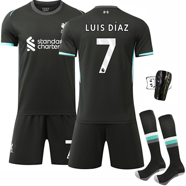 2425 Liverpool bortatröja-Diaz+strumpa+skyddsutrustning 22(120-130cm)