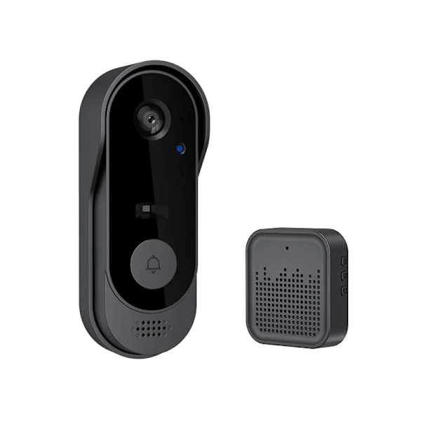 Smart WIFI Dørklokke for Hjemmet med Vanntett Kamera, HD Nattsyn, Alarm, Trådløs Video Intercom