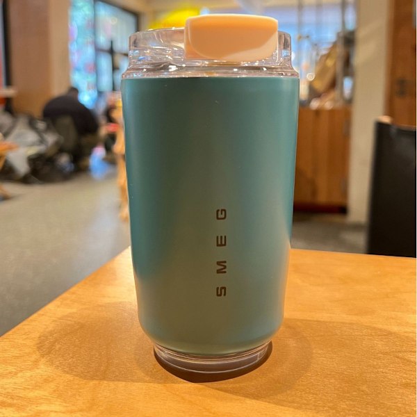 Smart Luksus Rustfritt Maple Kaffekrus med Varm og Kald Dobbel Isolering for Bærbar Bil Blue