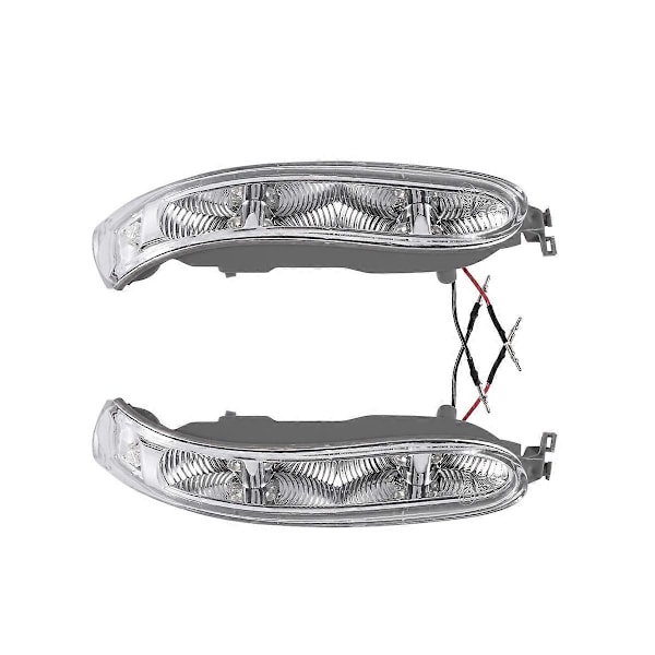 Bil LED Vänster + Höger Par Blinkers Ljus Sidospegel Lampa för Mercedes Benz W209 CLK 2002-2009