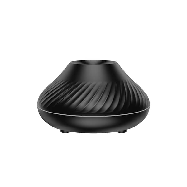 USB Vulkanisk Flamme Design Aroma Diffuser Bærbar Luftfugter CN Black