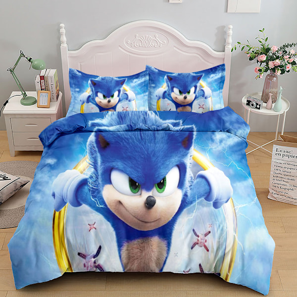 Lightning Sonic Dynetrekksett med Trykk - 012532 SINGLE 135x200cm