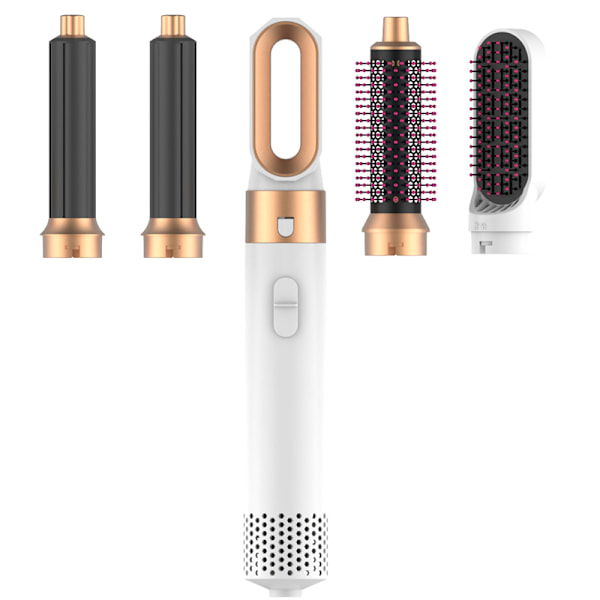 Melo 5-i-1 Multi-Styler med Krølltang og Rettetang inkluderer Melo Hårføner for Melo Universal Styler Purple
