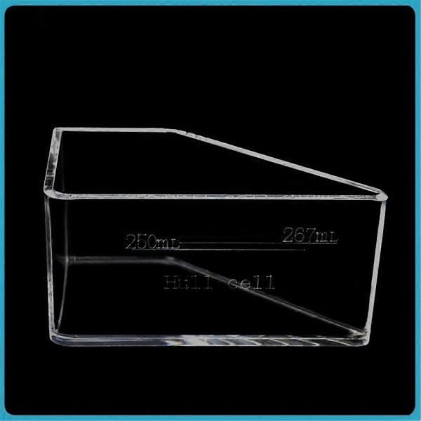 Hull Cell Plätering Testutrustning Underordnad Hough Groove 267Ml Dubbel Skala Linje Hough Groove