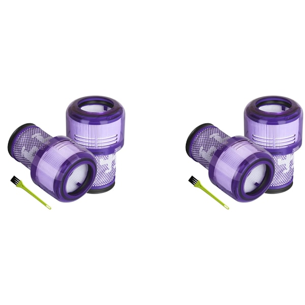 4 stk. HEPA-filter for Dyson V12 Slim Detect Absolute Extra/Total Clean/Støvsuger 971517-01