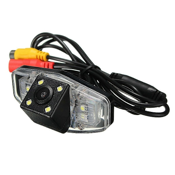 Automatisk bil backspegel back-up parkeringskamera med 4 LED-lampor för Honda Accord Civic EK FD Pilot
