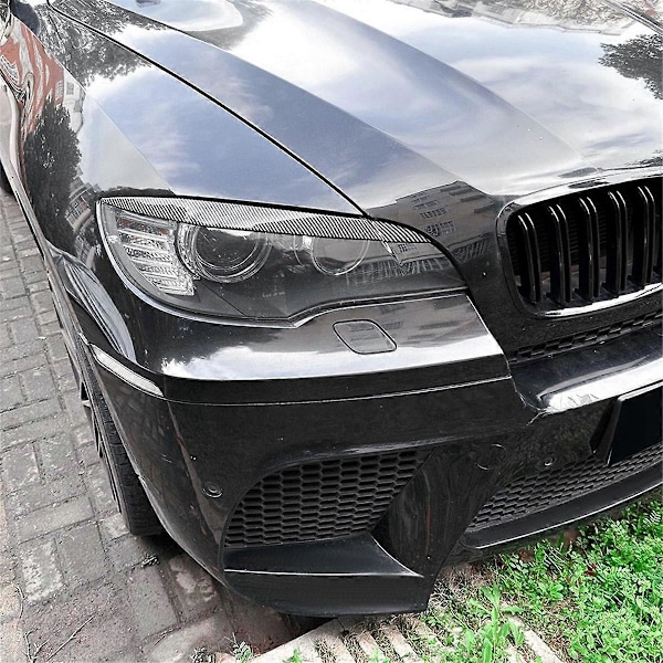 Strålkastarögonbrynsöverdrag för BMW X6 E71 2008-2014 Strålkastarögonlock