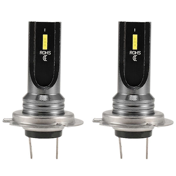 2 st Bil H7 LED-lampor Strålkastare Vit 6000K 80W CSP-chip 6SMD Motorcykel Dimljus 1860 16000LM