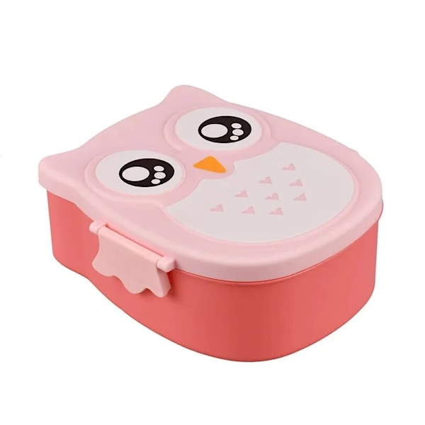 Hjerteformet oppbevaringsboks med rom og lokk for barn 1pc Pink