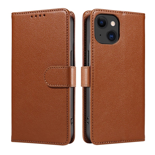 Varkaudenestolla varustettu nahkainen puhelinkotelo, läppäkansi, sopii useisiin iPhone-malleihin Brown iPhone XR