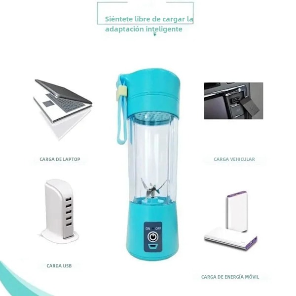 Bærbar elektrisk juicer, multifunksjonsblender, press og bland frukt, juice- og smoothie-maskin Combination