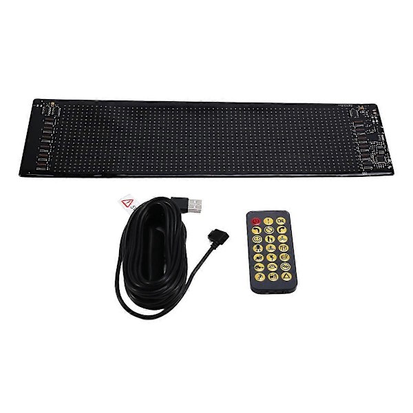 USB Bil Lastbil Skärm 20x64 LED Matrix Pixel Panel Ljus Bluetooth App Bilskylt Animation Pro