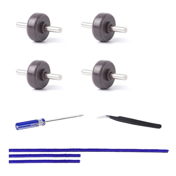 Myke plysjstrimler + frontrulle og aksel reservedeler for Dyson V6 V7 V8 V10 V11 V15 støvsugerhode
