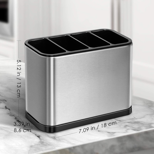 Ruostumattomasta teräksestä valmistettu Maple Cube -valutusastia, keittiön ruokailuvälineiden valutusastia pohjaviemärillä, suunniteltu Espanjassa ()
