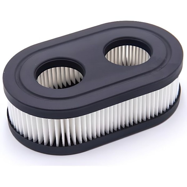 Papirluftfilter til plæneklippere, erstatning for Briggs & Stratton 09P702, 11,1 x 6,7 x 3,4 cm, sort, hvid