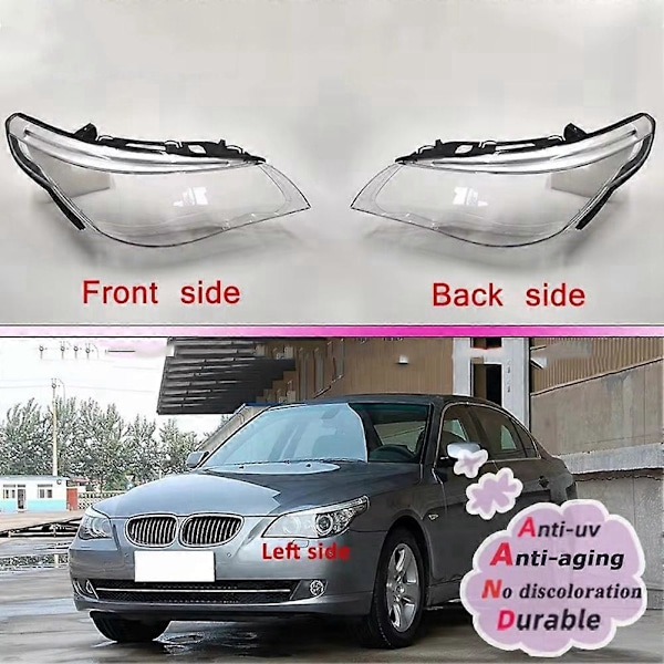 Bil Forlygte Linse Glas Lampeskærm Dæksel Lys Skærm Klar Skal til BMW E60 E60LCI 2008-2010 Right