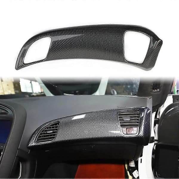 Dashboard Panel Dekorationsdæksel Trim til Chevrolet Corvette C7 2014 2015 2016 2017 2018 2019 Tilbehør
