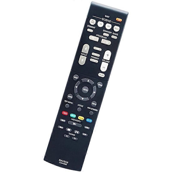 RAV552 Erstatningsfjernkontroll for Yamaha AV-mottaker RX-V379 RX-V479 RX-V579 RX-V381 RX-V383 RX-V385 black