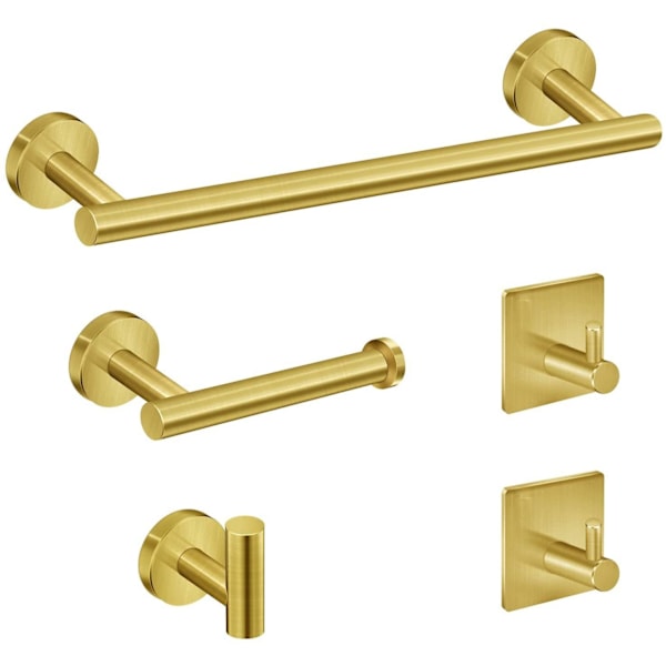 TONCHEAN Maple Inoxide Håndklestativ for Baderom 6 Deler - Gull Gold 5PCS
