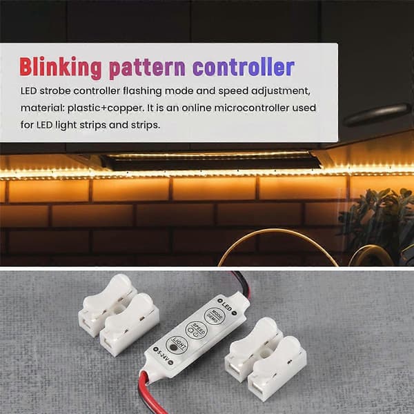 LED strobe kontroller blinkende mønstre og hastighetsjustering
