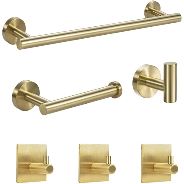 Rustfritt Maple Baderom Hylle for Håndklær - 6 Deler