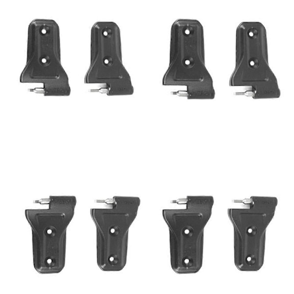 1Set/8st Bildörrsgångjärnssats för Jeep Wrangler JL 4DR 2018+ Karossgångjärnsskydd Trim Lång Topp och Kort