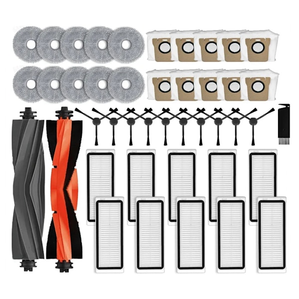 For Dreame Bot L20 Ultra / L30 Ultra Erstatningsdeler Tilbehør Hovedsidebørste Hepa Filter Mopp Støvposer