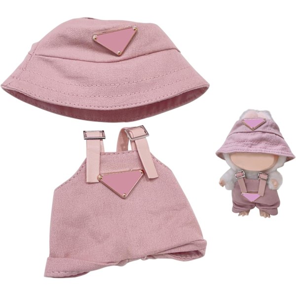 Nuken vaatteet 17 cm:n nukelle Lb, 2-osainen söpö mekko- ja hattuasu asustesetillä Pink A