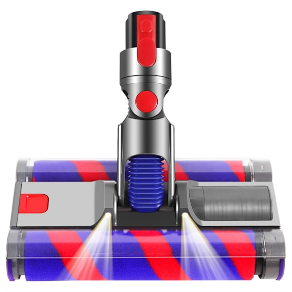 Erstatningsmunnstykke for støvsuger for Dyson V7 V8 V10 V11 V15-serien motorhode, mykt rullebørstehode, dobbel rullebørste