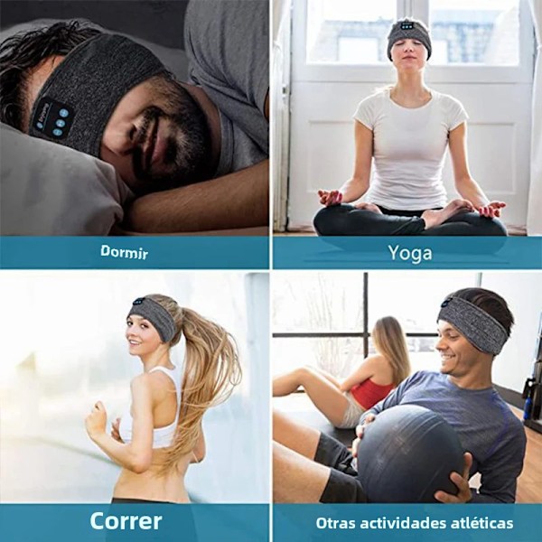 Langattomat Bluetooth-unikuulokkeet silmämaskilla, Air Pro -langattomat kuulokkeet Grey