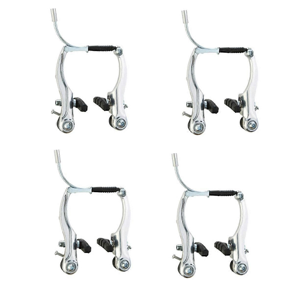 V-broms Fram & Bak Bromsoksverktyg Delar Set, Cykeltillbehör Aluminiumlegering Broms Cykelutrustning Cykelbroms A Silver