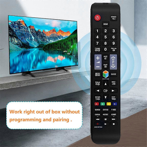 Ersättningsfjärrkontroll AA59-00793A för Samsung AA59-00793A AA5900793A LED TV