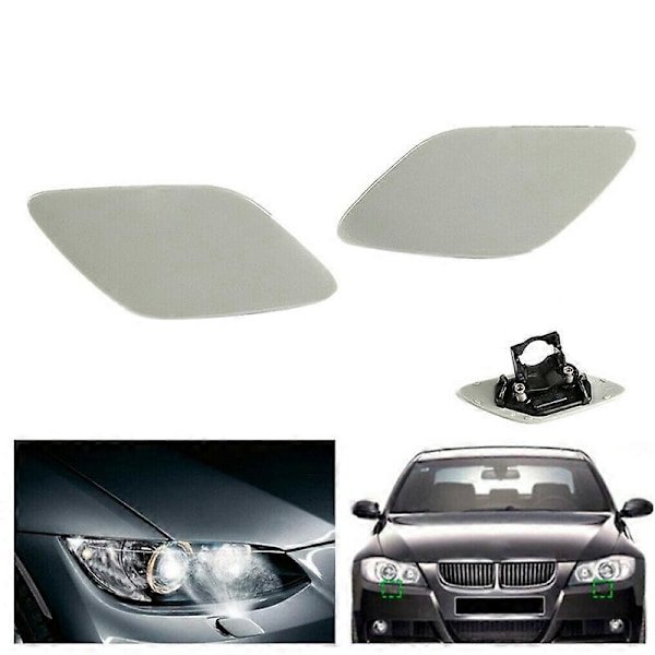 Vänster Höger Strålkastarspolare Munstycks Lock för -BMW 3-serie E92 E93 2005-2013 61677171659 6