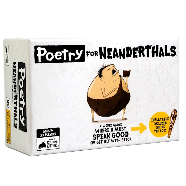 Poesi for neandertalere fra Exploding Kittens familiespill