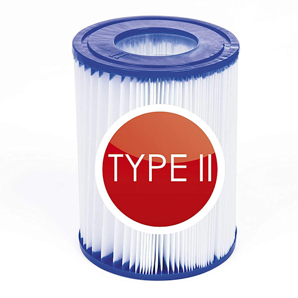 Vandfilterpatron 58094 til Intex AB 530/800 Gal Filterpumpe HEPA Filter, 10,6x13,6 cm 1PCS